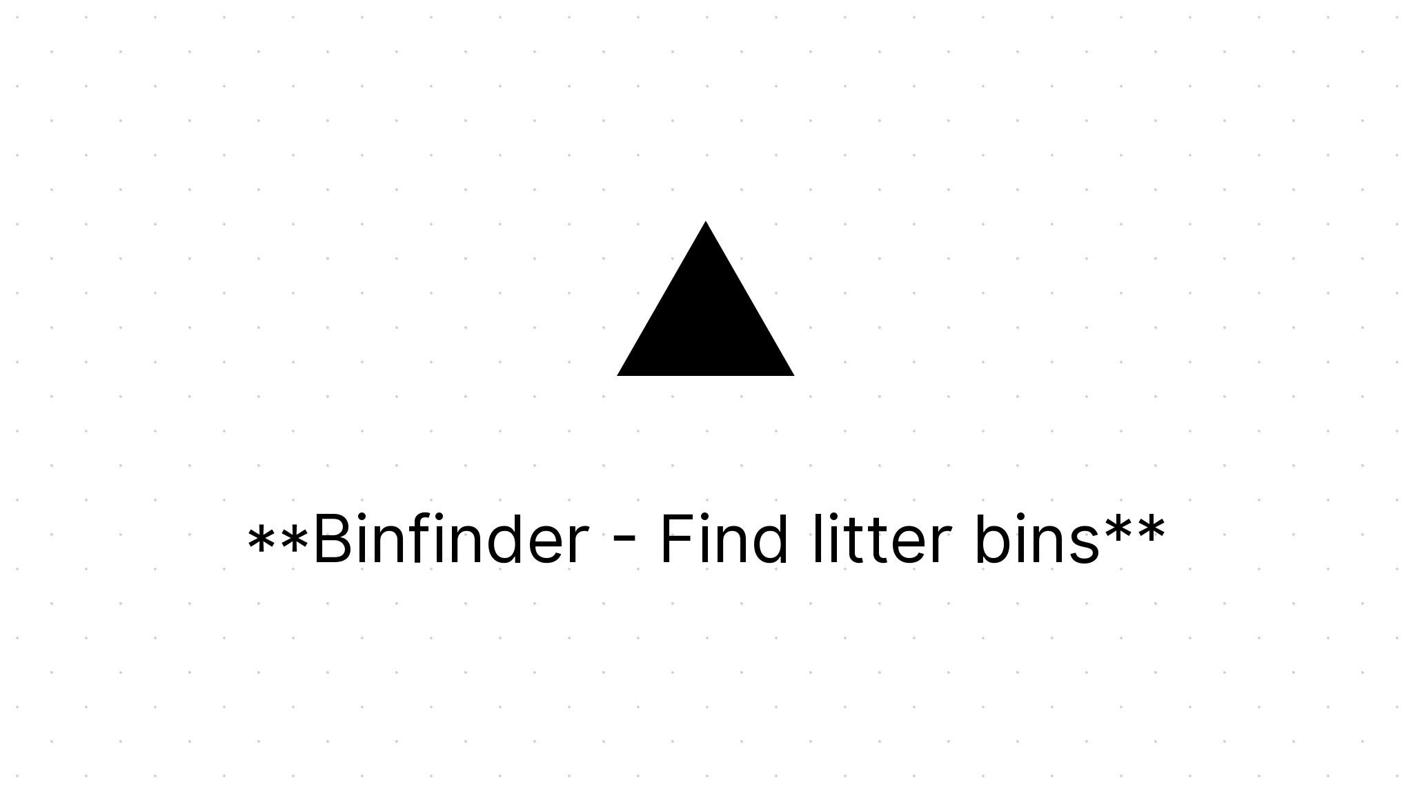 Binfinder Find litter bins